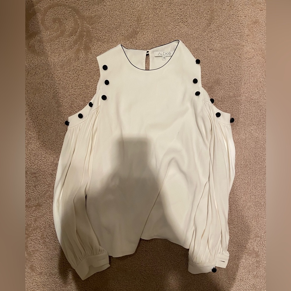 open shoulder blouse